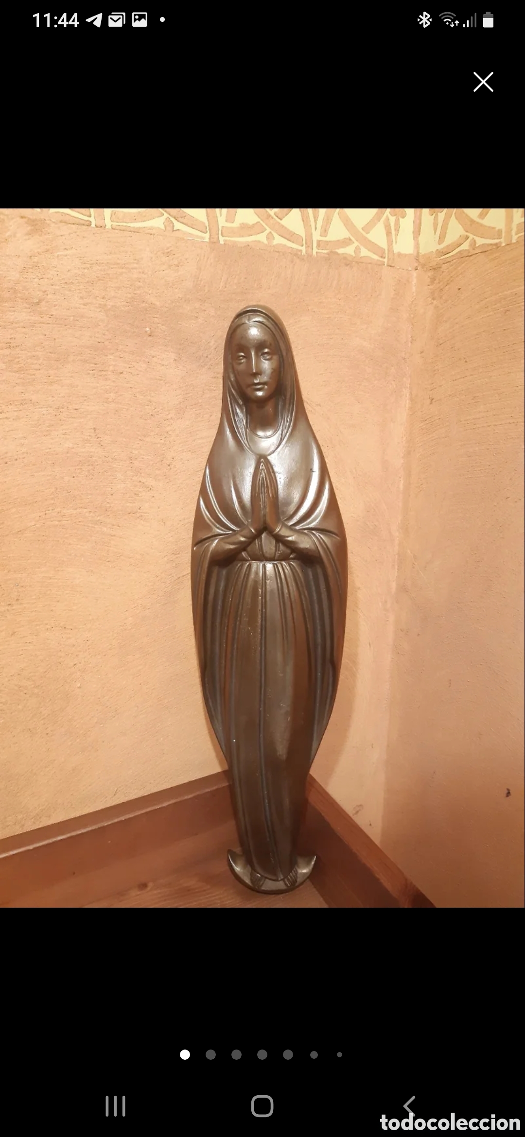 Antig&uuml;edades: Virgen de laton antigua - Foto 1