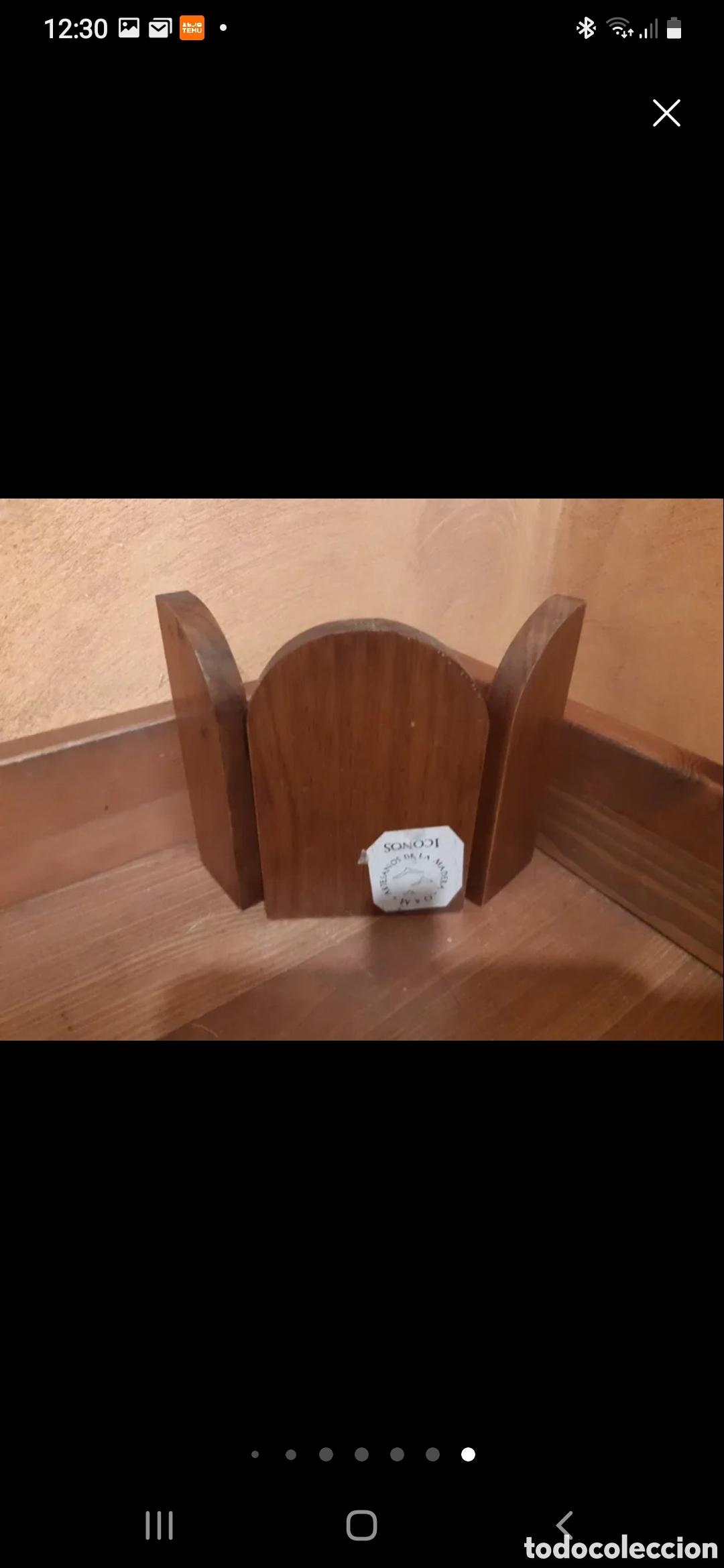 Antig&uuml;edades: Virgen en capilla de madera antigua - Foto 2