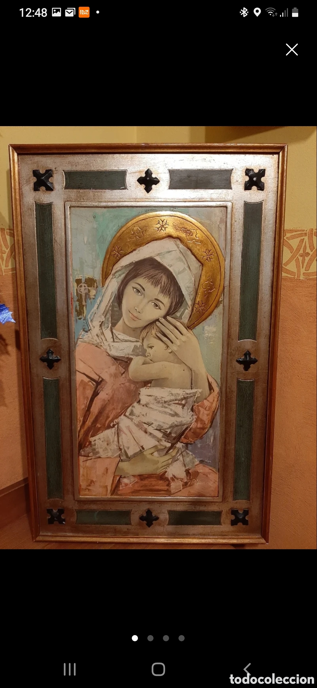 Antig&uuml;edades: Cuadro virgen con ni&ntilde;o - Foto 1