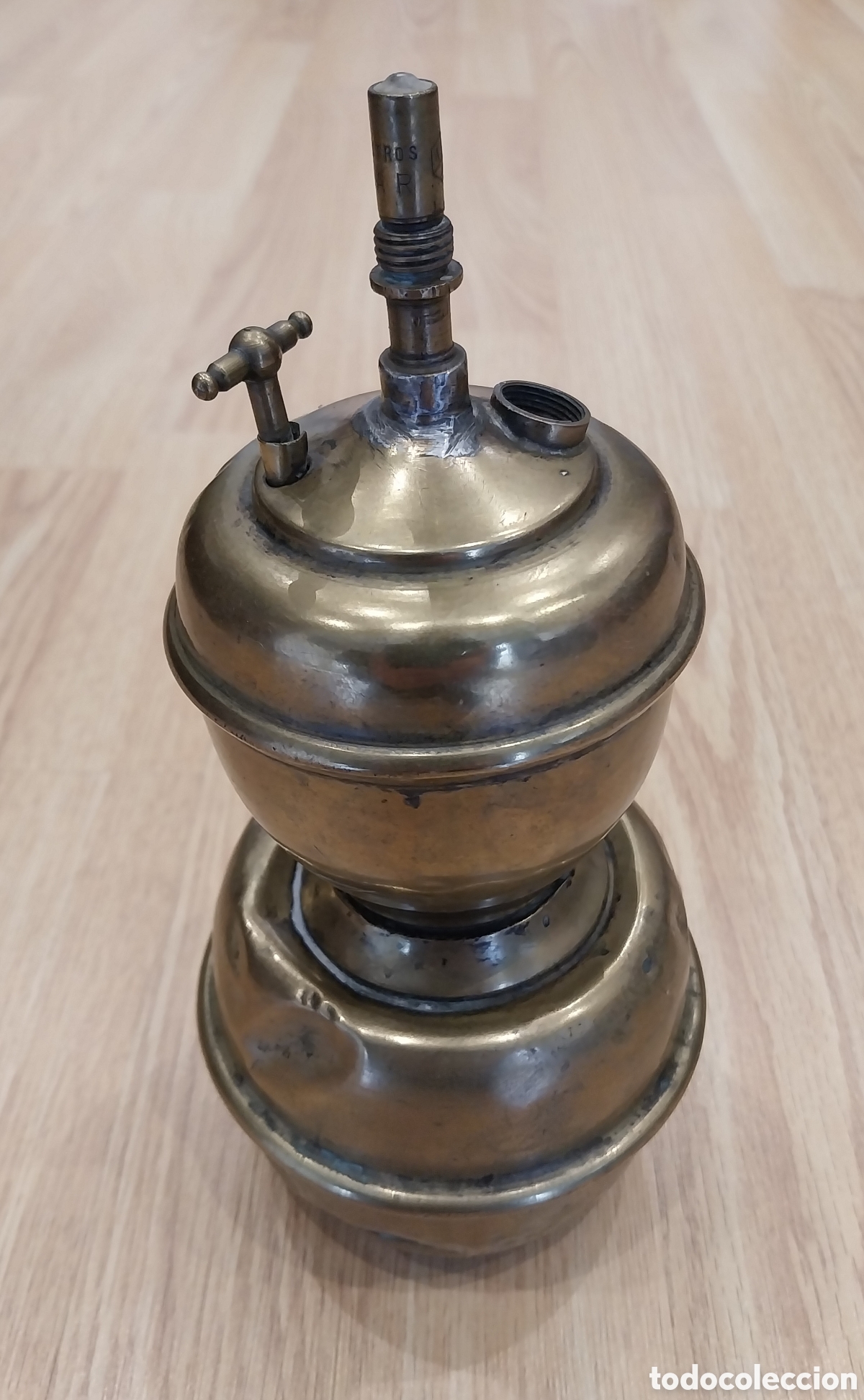 Antig&uuml;edades: L&aacute;mpara vintage de carburo - Foto 1