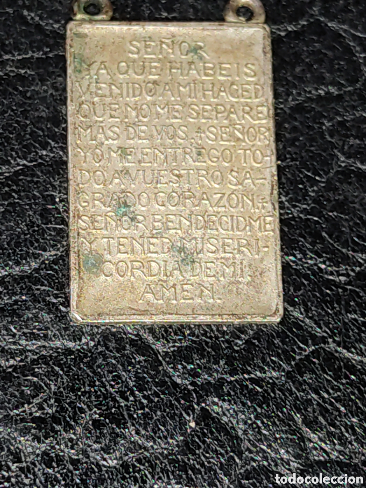 Antig&uuml;edades: Medalla & Escapulario antiguo de plata 925. *2* - Foto 1