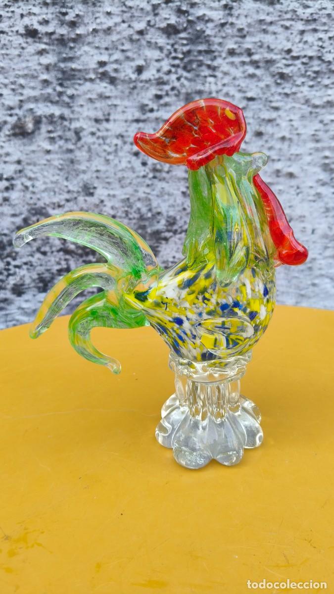 Antig&uuml;edades: Sculpture coq de Murano 1960 original - Foto 1