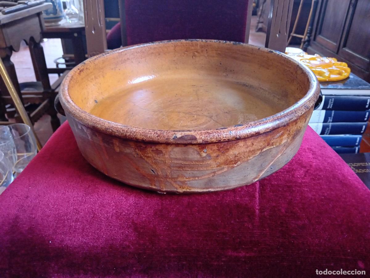 Antig&uuml;edades: Olla de barro cocido y vidriado d&eacute;cada de los 40 - Foto 1