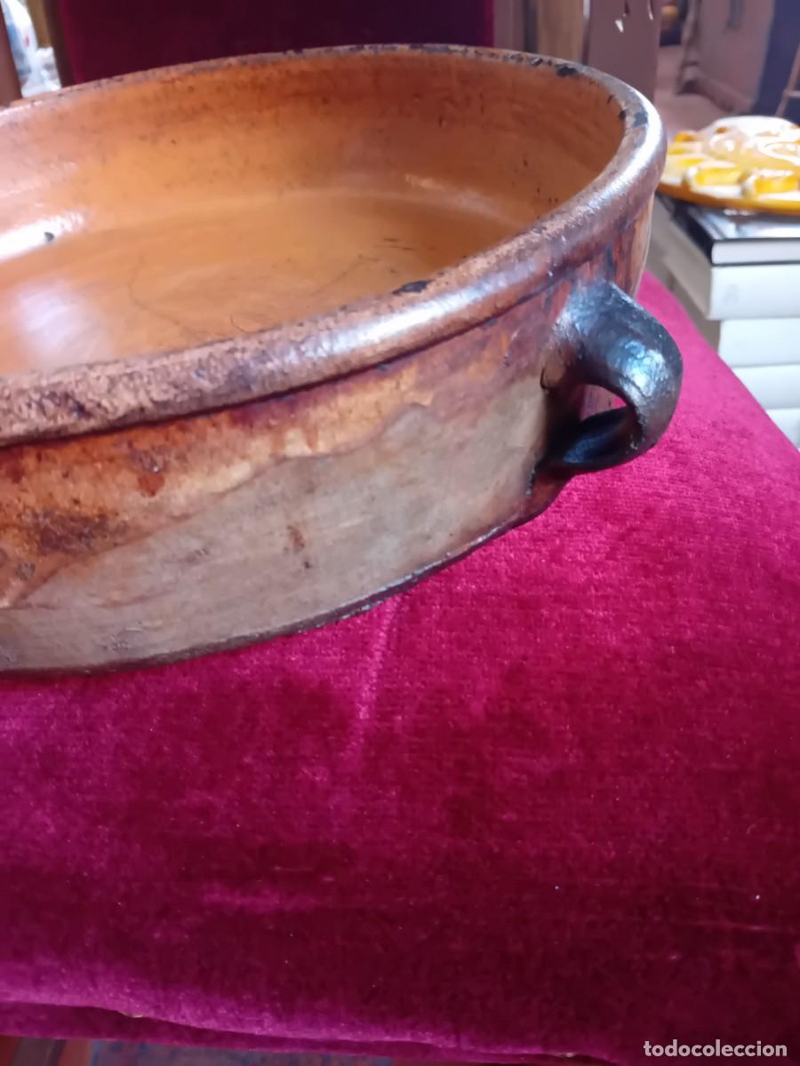 Antig&uuml;edades: Olla de barro cocido y vidriado d&eacute;cada de los 40 - Foto 2