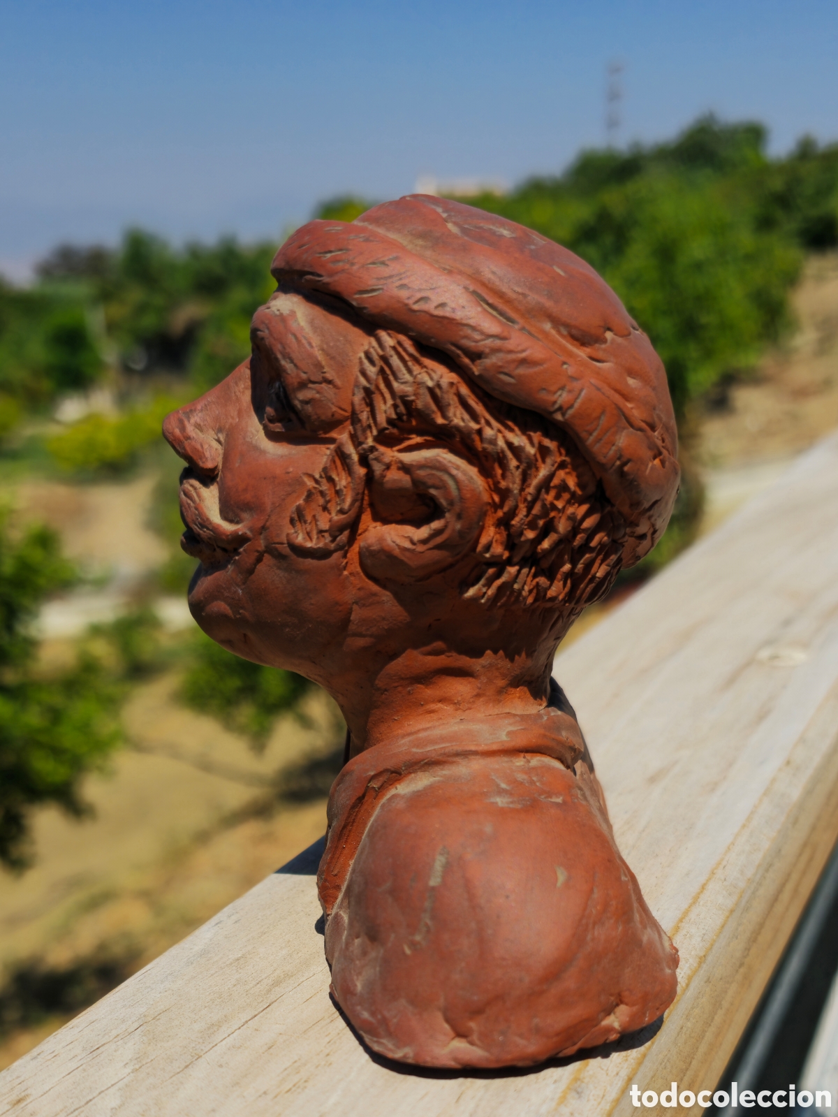 Antig&uuml;edades: Busto de terracota artesanal - Foto 4