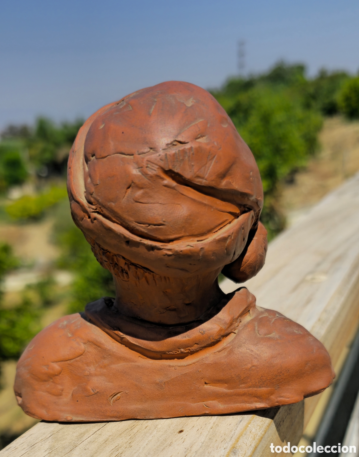 Antig&uuml;edades: Busto de terracota artesanal - Foto 5