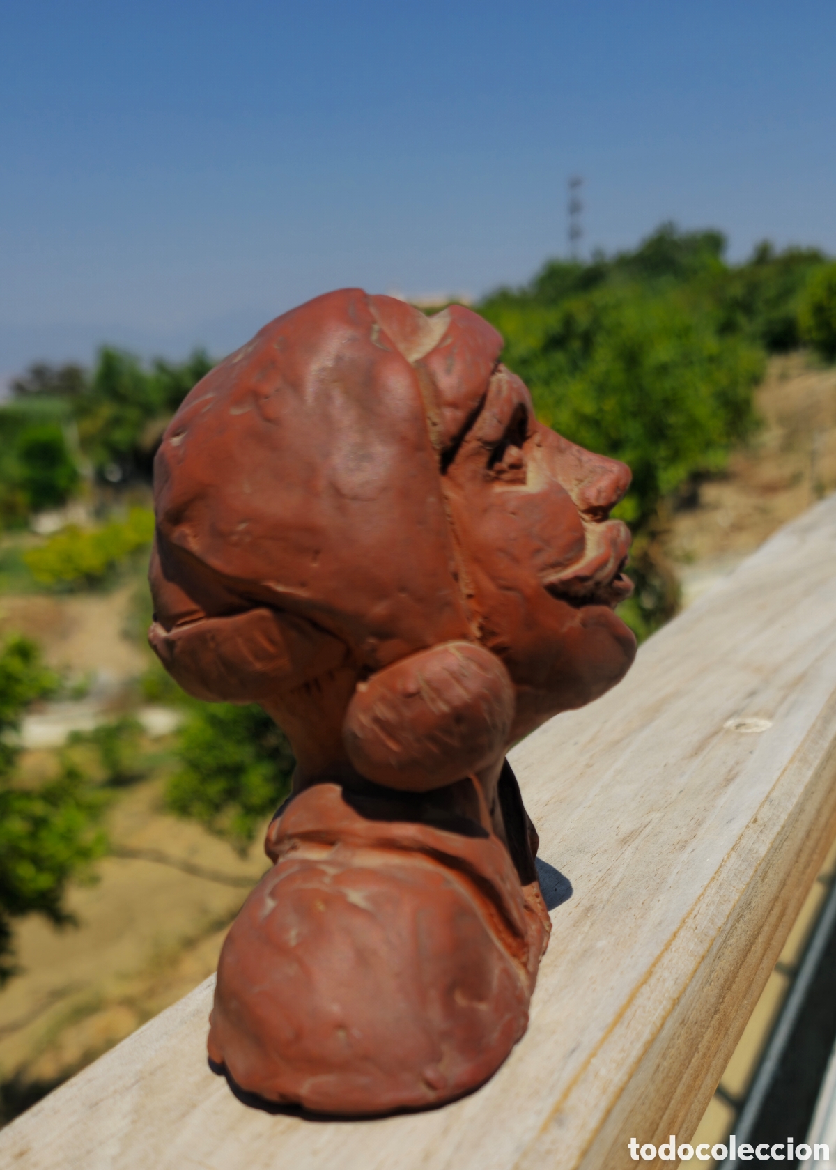 Antig&uuml;edades: Busto de terracota artesanal - Foto 6