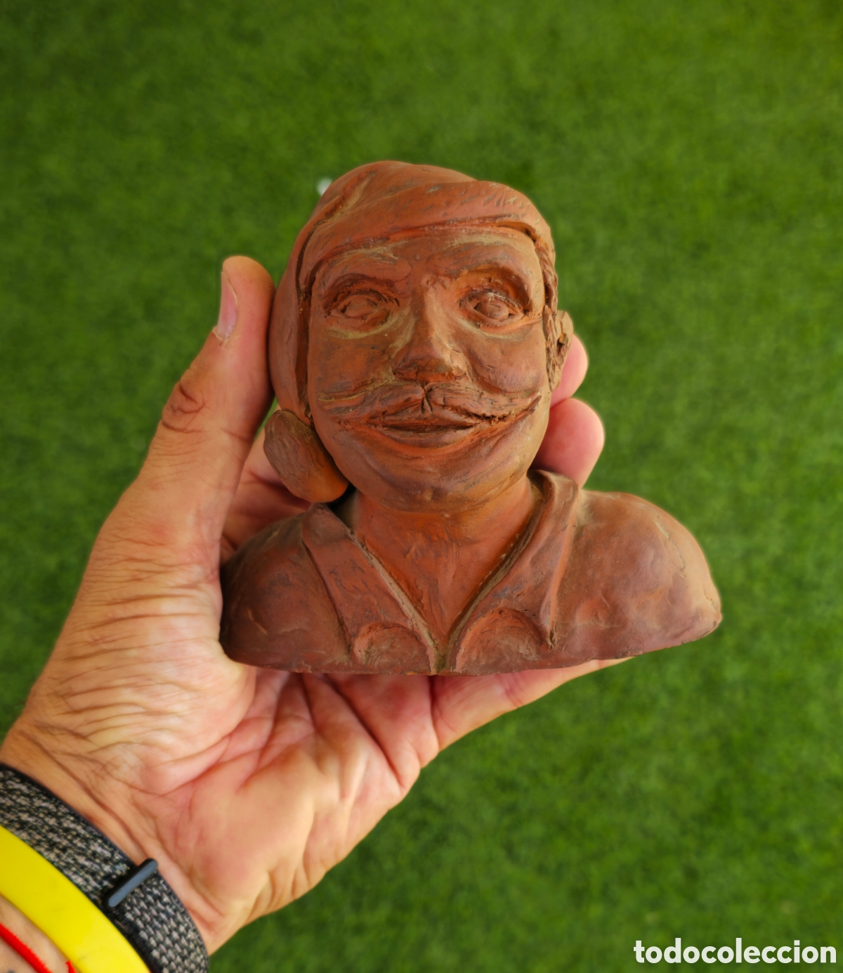 Antig&uuml;edades: Busto de terracota artesanal - Foto 7