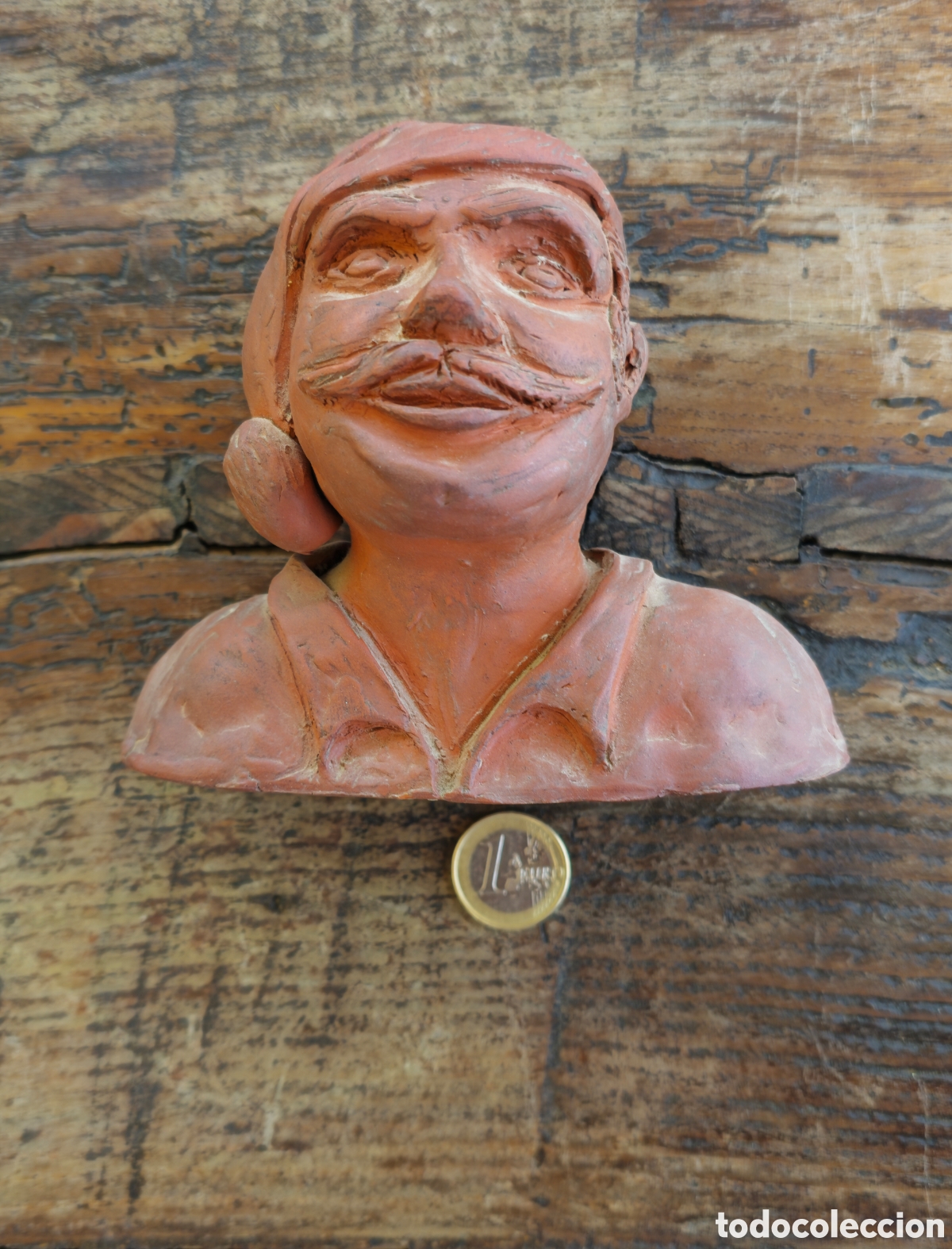 Antig&uuml;edades: Busto de terracota artesanal - Foto 1