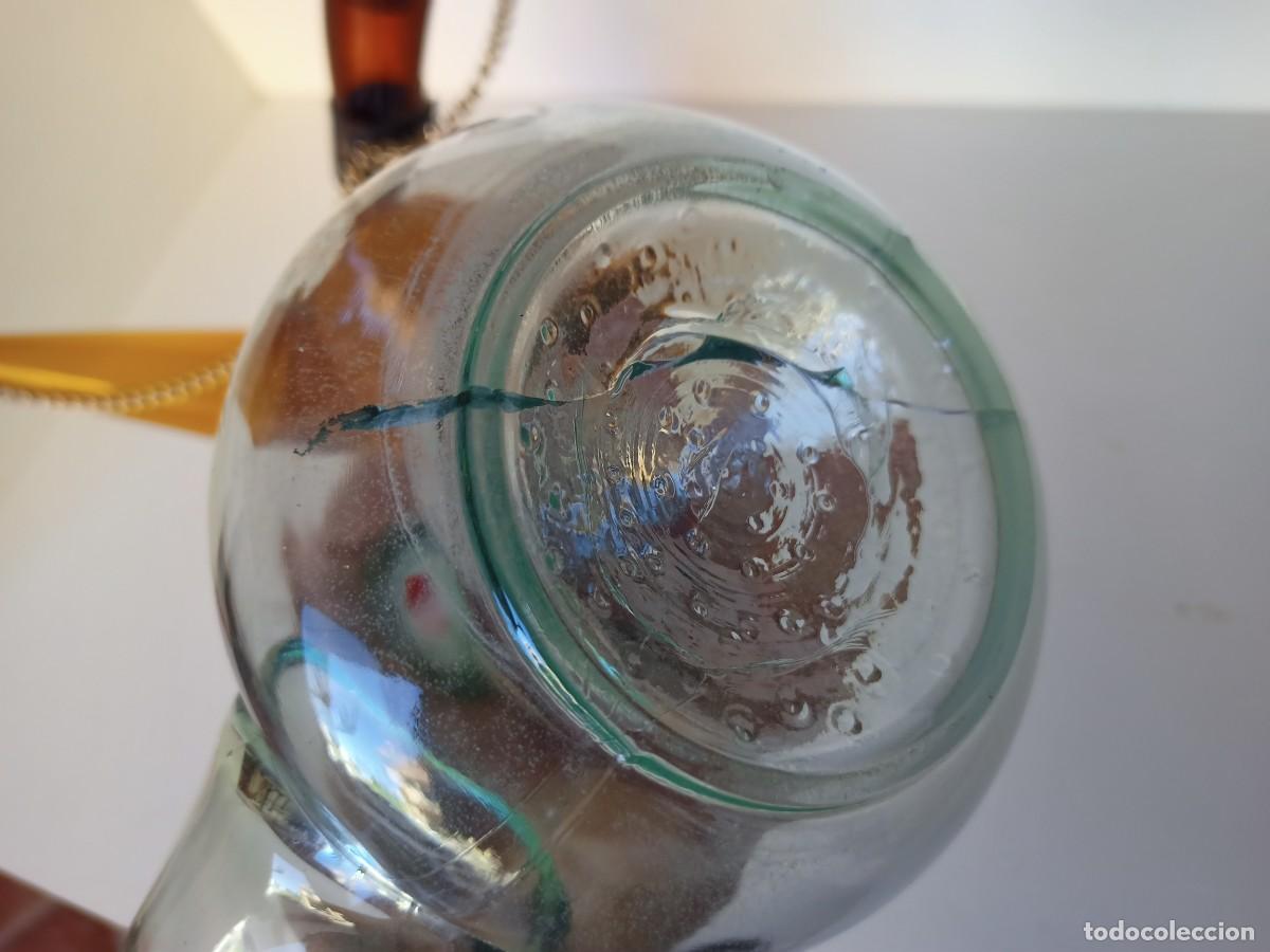 Antig&uuml;edades: Pareja de porrones de cristal - Foto 4