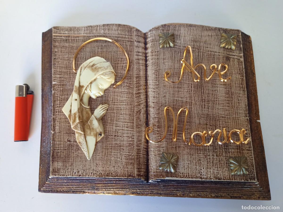 Antig&uuml;edades: Libro de madera, Ave Mar&iacute;a, A&ntilde;os 70 - Foto 1