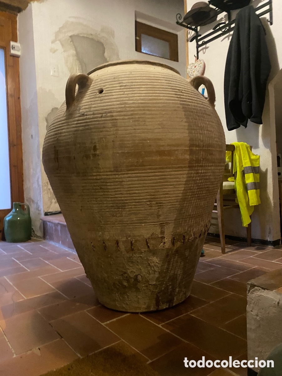 Antig&uuml;edades: Tinaja antigua con relieves horizontales - Foto 4