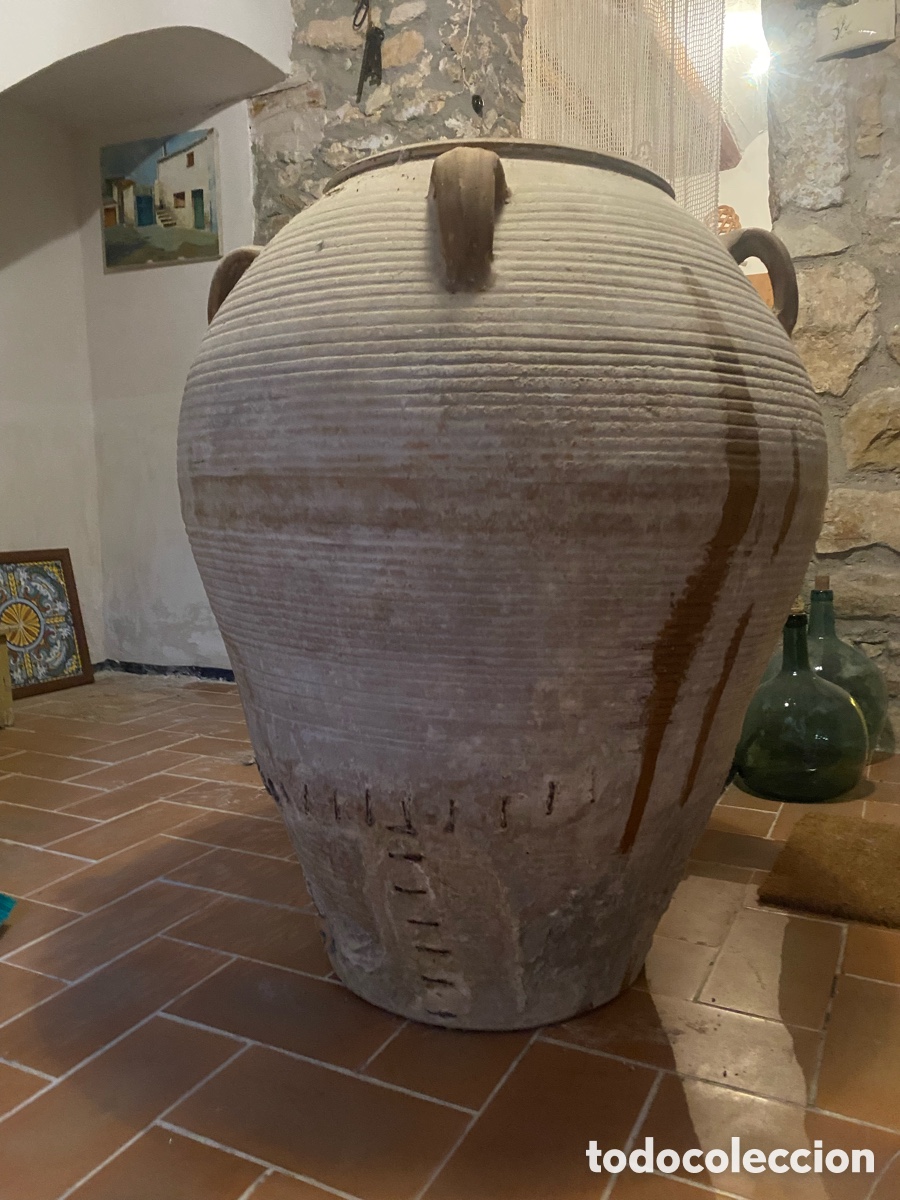 Antig&uuml;edades: Tinaja antigua con relieves horizontales - Foto 6