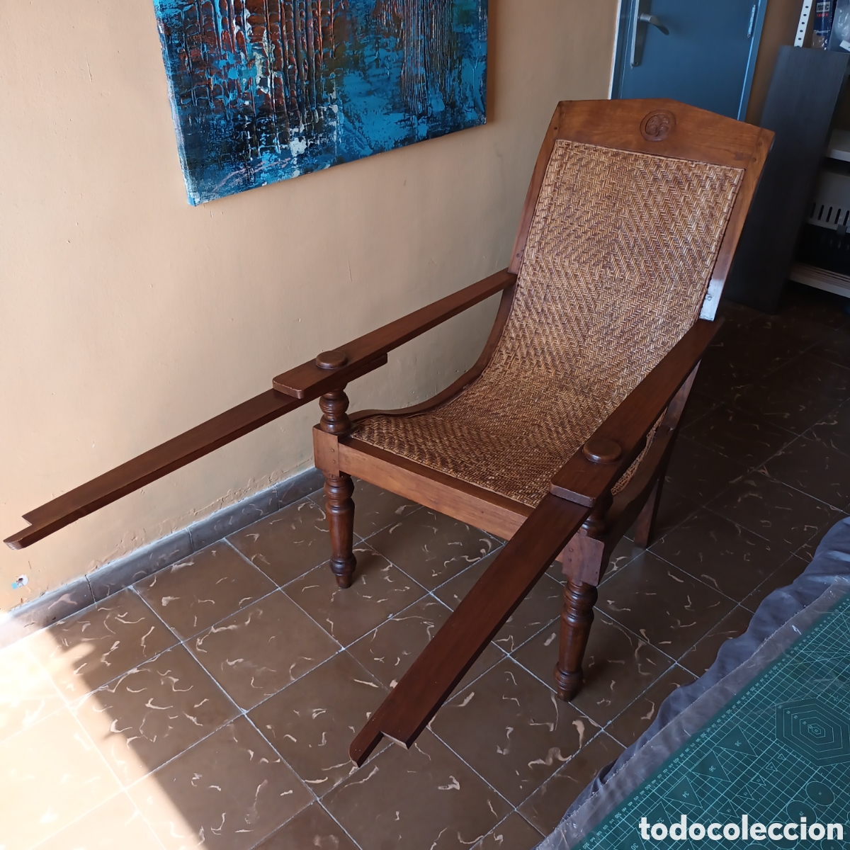 Antig&uuml;edades: Silla de plantaci&oacute;n colonial - Foto 8