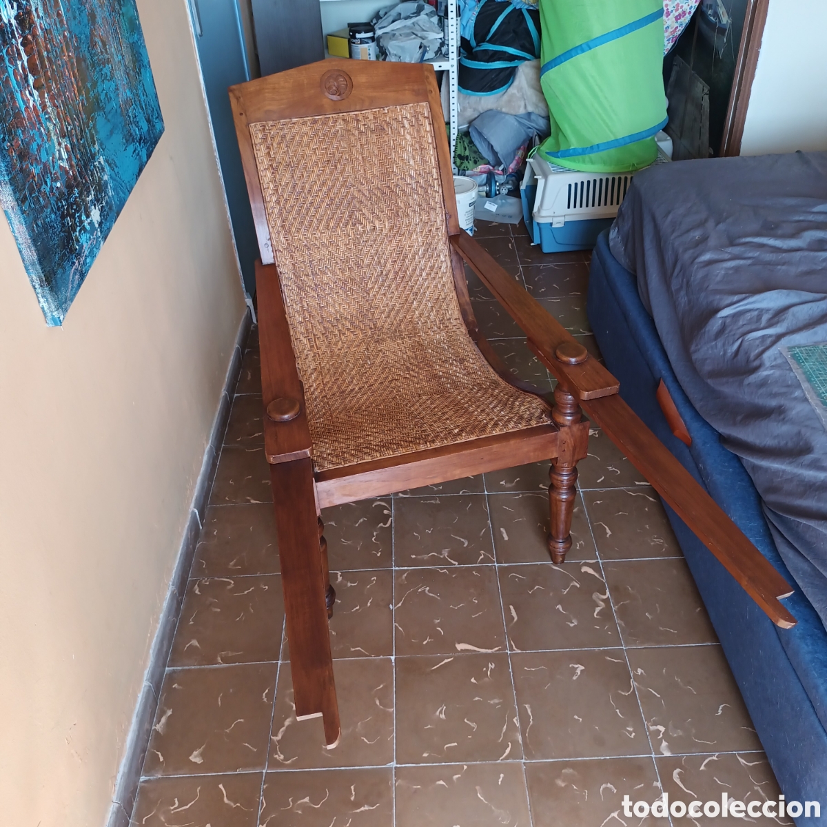 Antig&uuml;edades: Silla de plantaci&oacute;n colonial - Foto 9