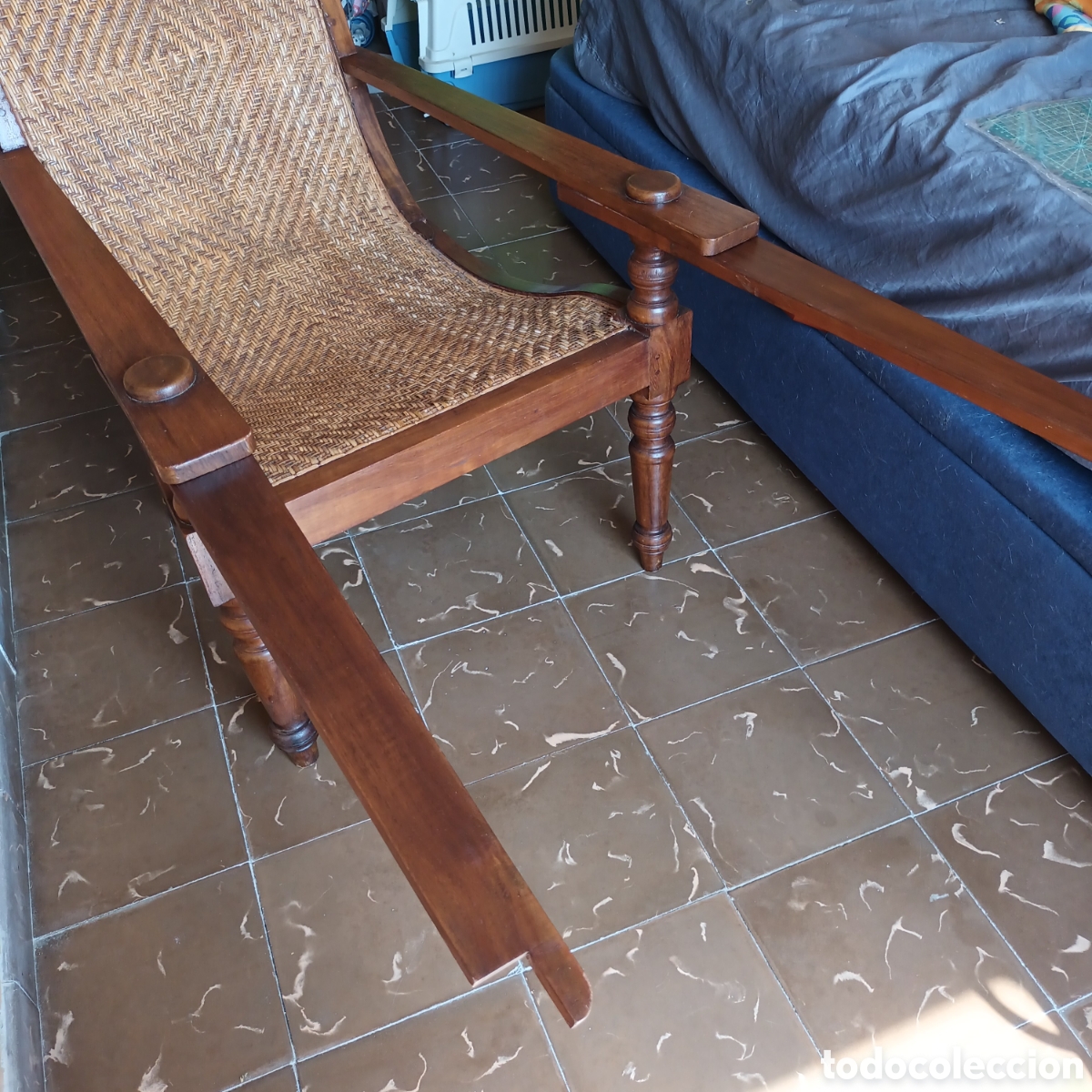Antig&uuml;edades: Silla de plantaci&oacute;n colonial - Foto 10