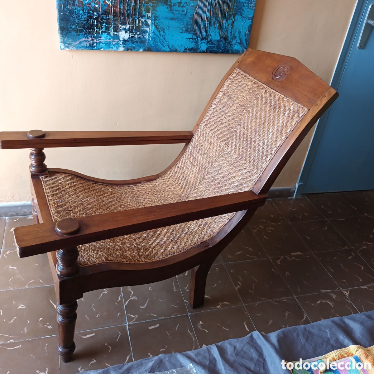 Antig&uuml;edades: Silla de plantaci&oacute;n colonial - Foto 12