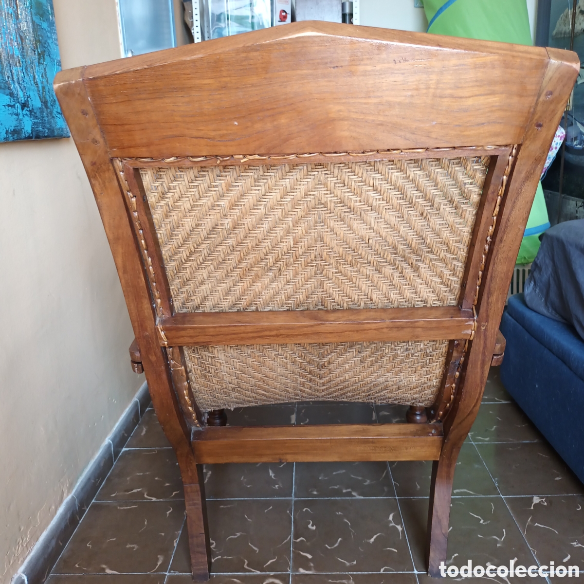Antig&uuml;edades: Silla de plantaci&oacute;n colonial - Foto 16