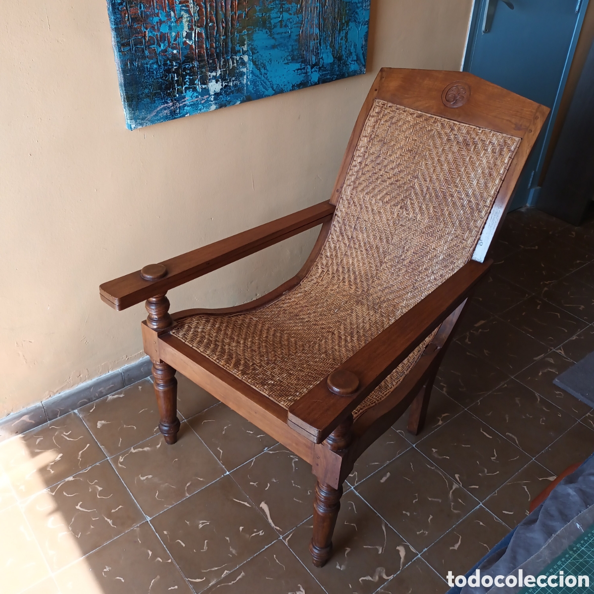 Antig&uuml;edades: Silla de plantaci&oacute;n colonial - Foto 1