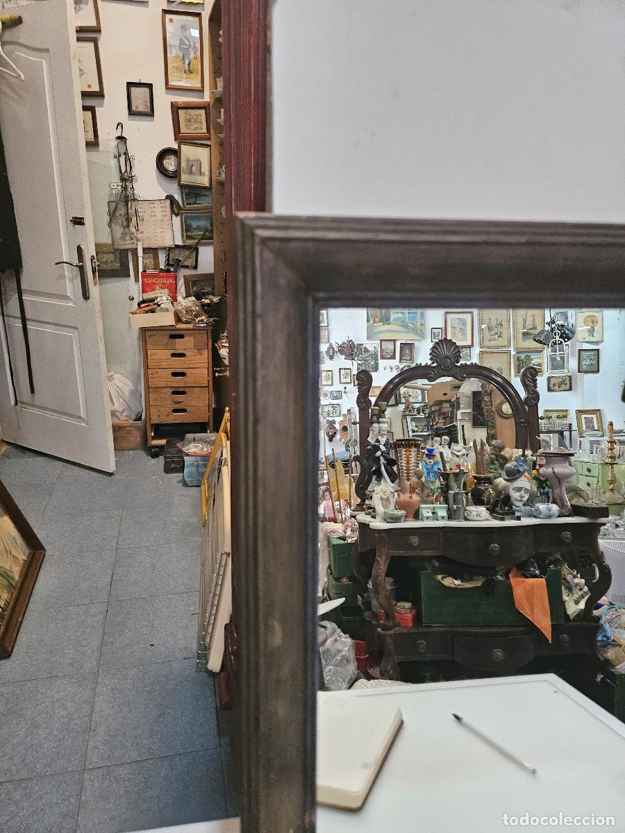 Antig&uuml;edades: espejo de madera de bogal - Foto 2