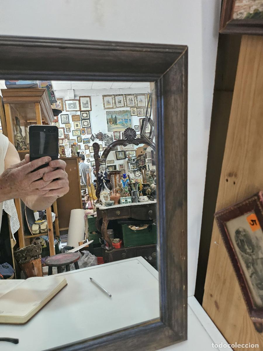 Antig&uuml;edades: espejo de madera de bogal - Foto 3