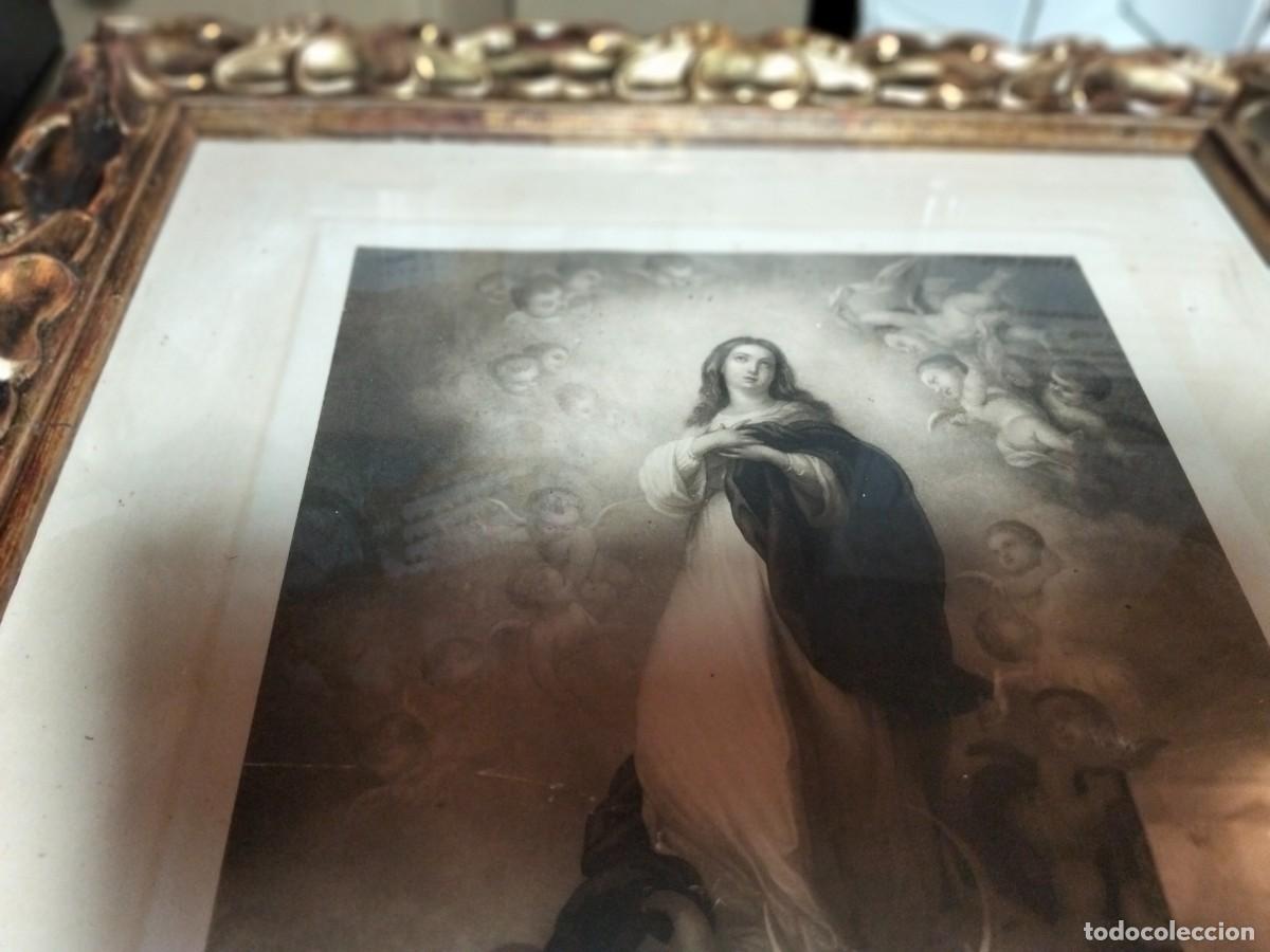 Antig&uuml;edades: Antiguo grabado inmaculada concepci&oacute;n de Mar&iacute;a de murillo - Foto 6