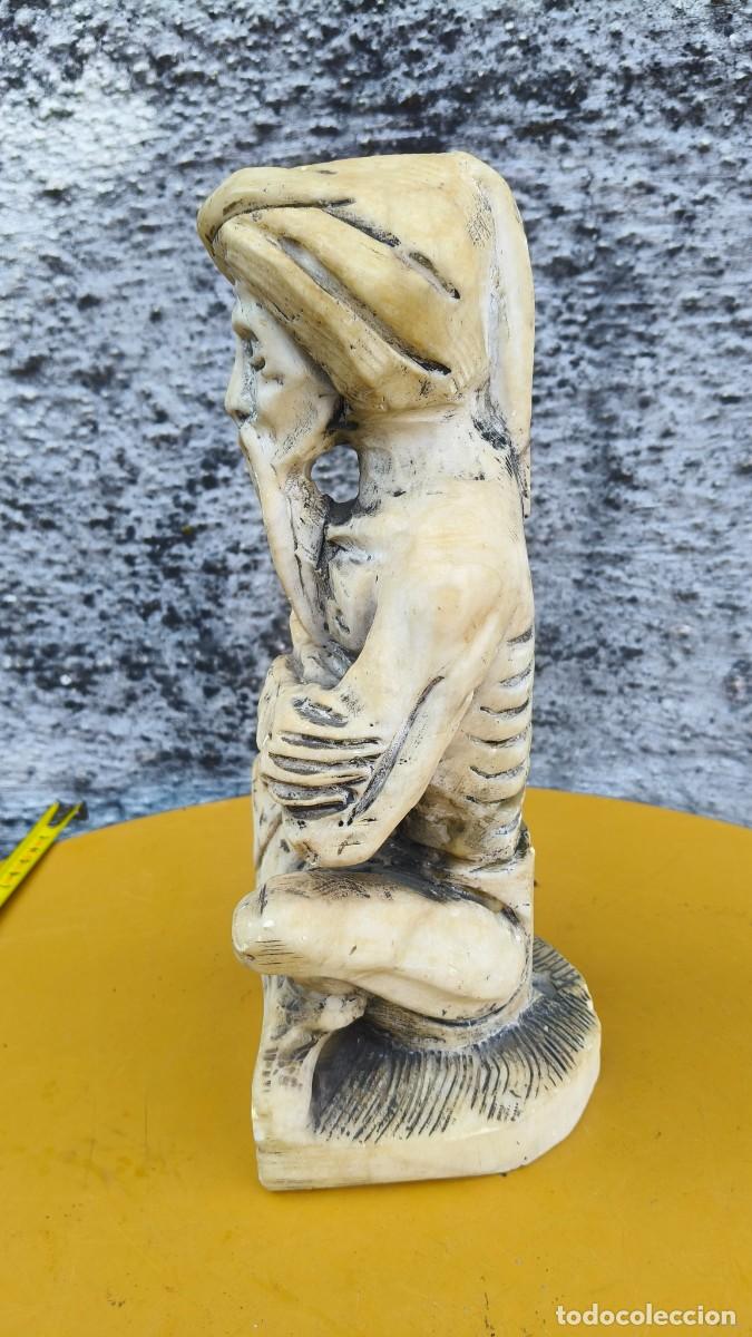 Antig&uuml;edades: Sculpture alb&acirc;tre indou 1930 - Foto 5