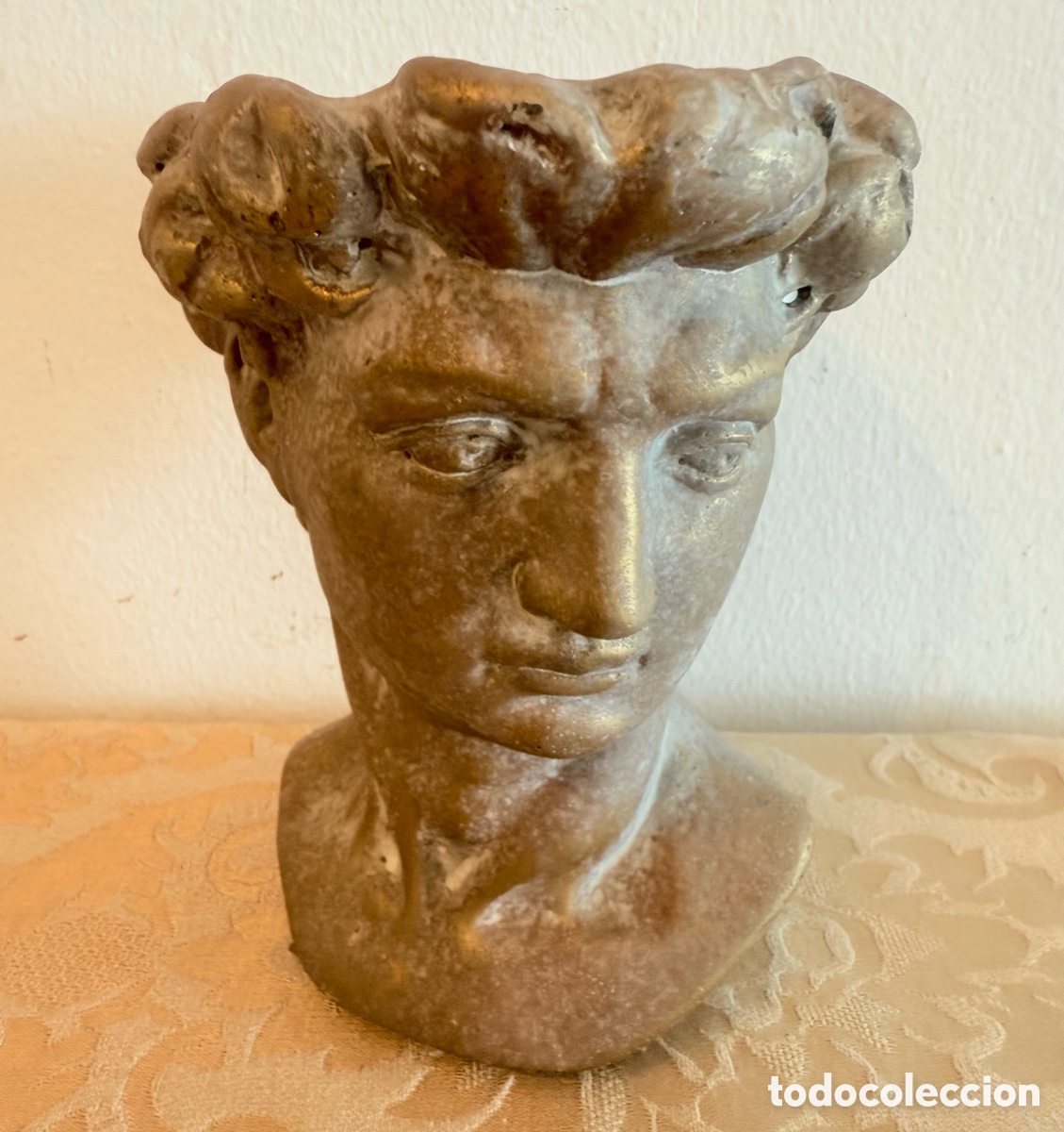 Antig&uuml;edades: Macetero busto hombre - Foto 1