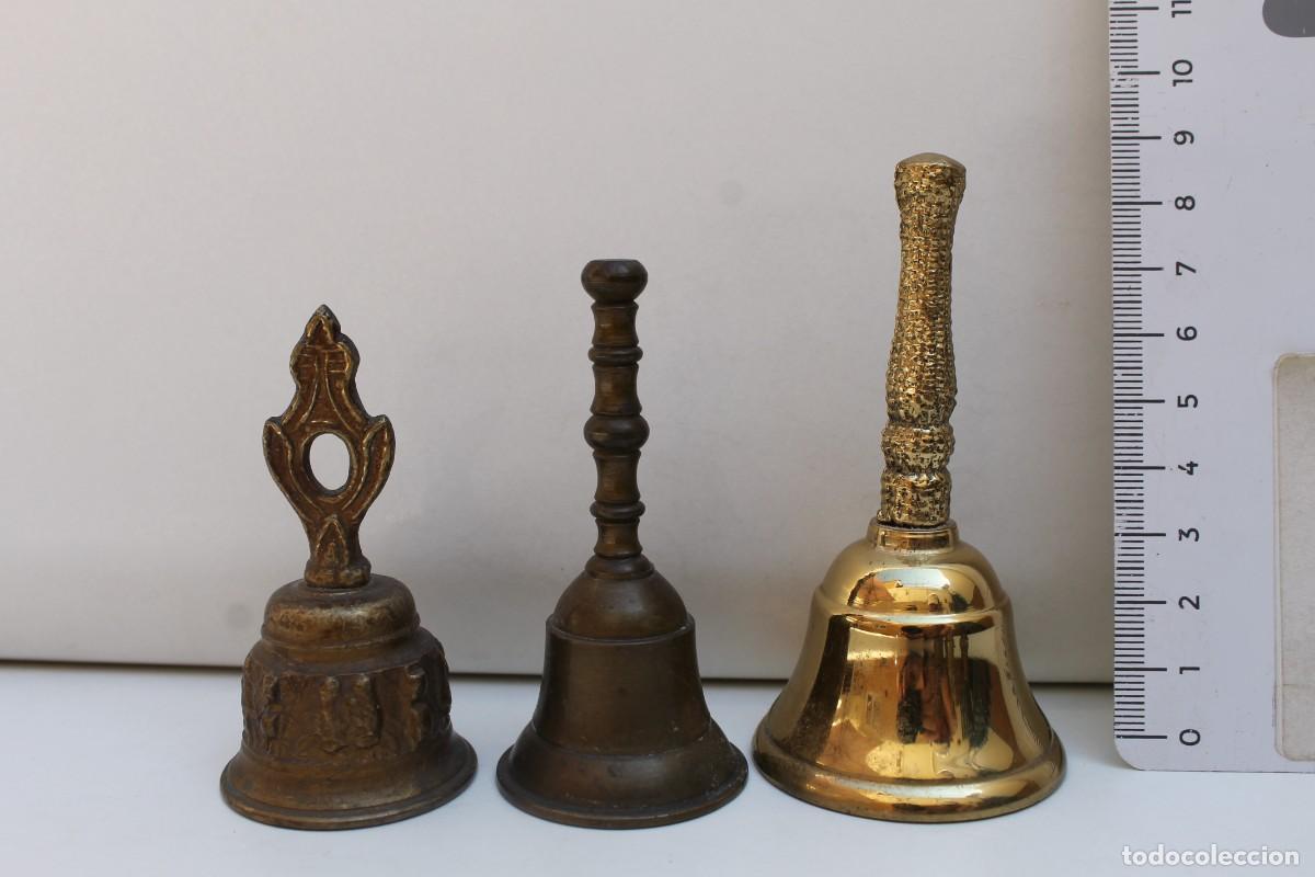 Antig&uuml;edades: LOTE DE 6 CAMPANILLAS DE SOBREMESA. - Foto 4