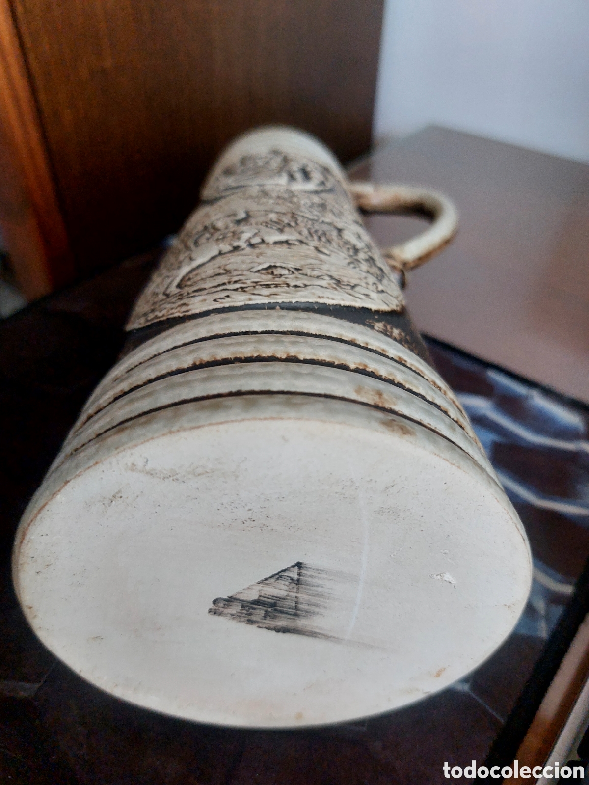 Antig&uuml;edades: JARRA ALEMANA con relieves. - Foto 2