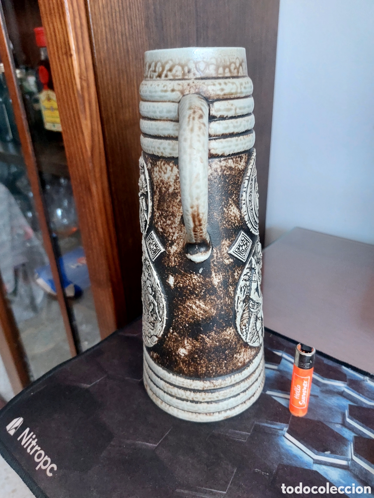 Antig&uuml;edades: JARRA ALEMANA con relieves. - Foto 1