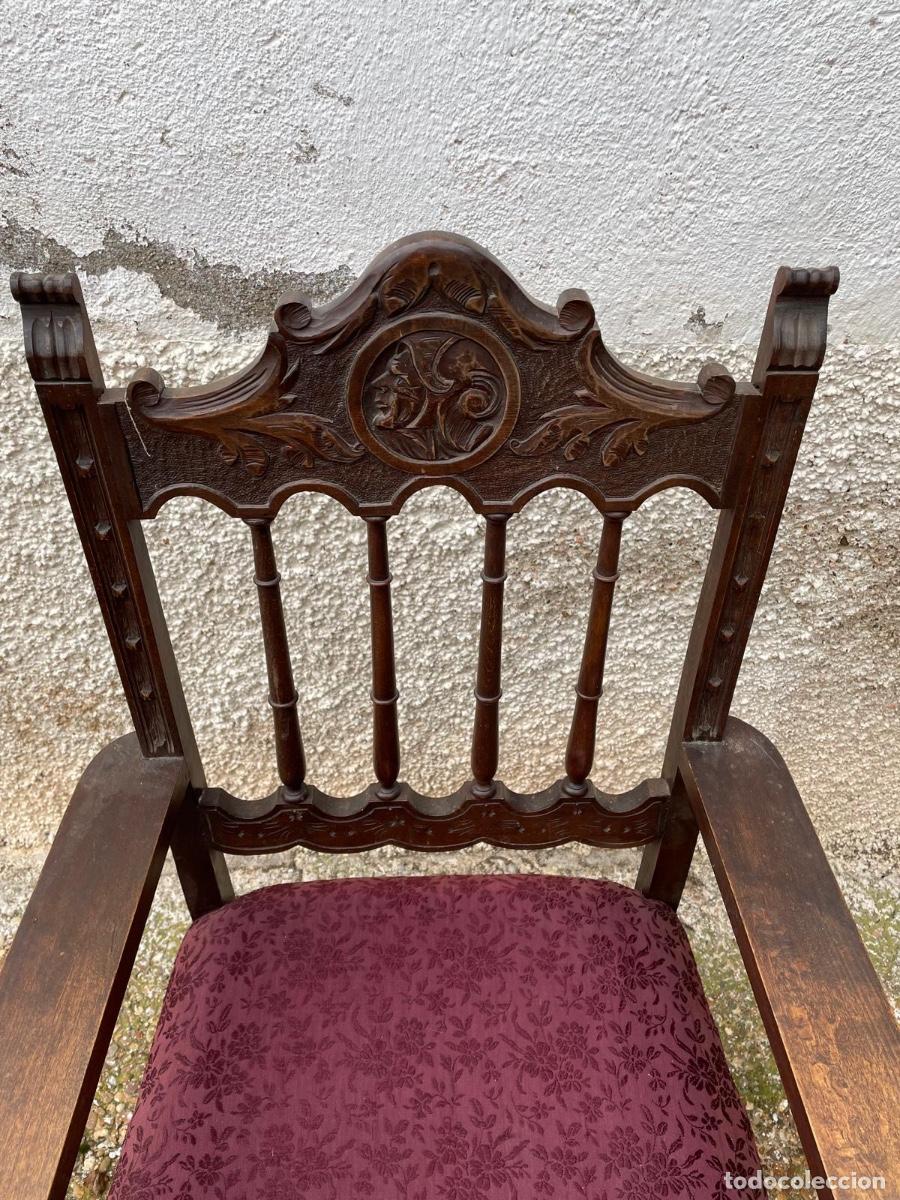 Antig&uuml;edades: Despacho isabelino de madera tallada - Foto 16