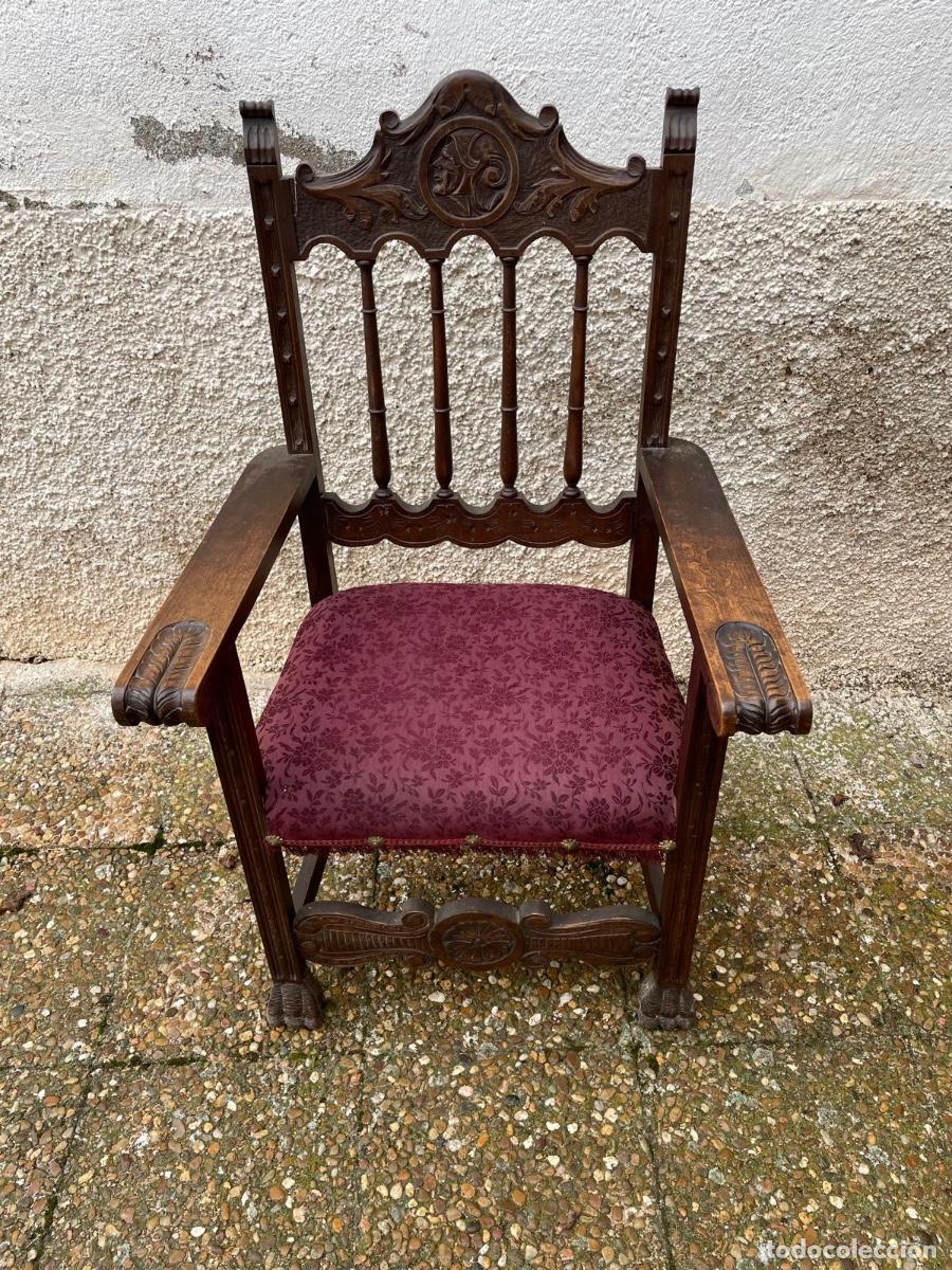Antig&uuml;edades: Despacho isabelino de madera tallada - Foto 18