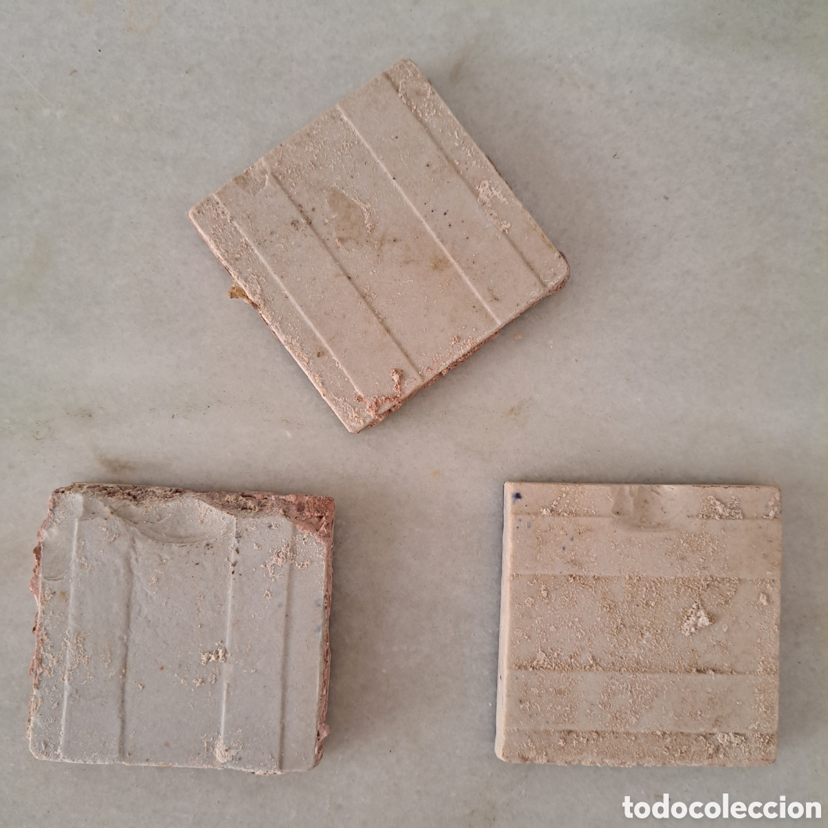 Antig&uuml;edades: 3 OLAMBRILLAS - AZULEJOS PEQUE&Ntilde;OS. - Foto 2