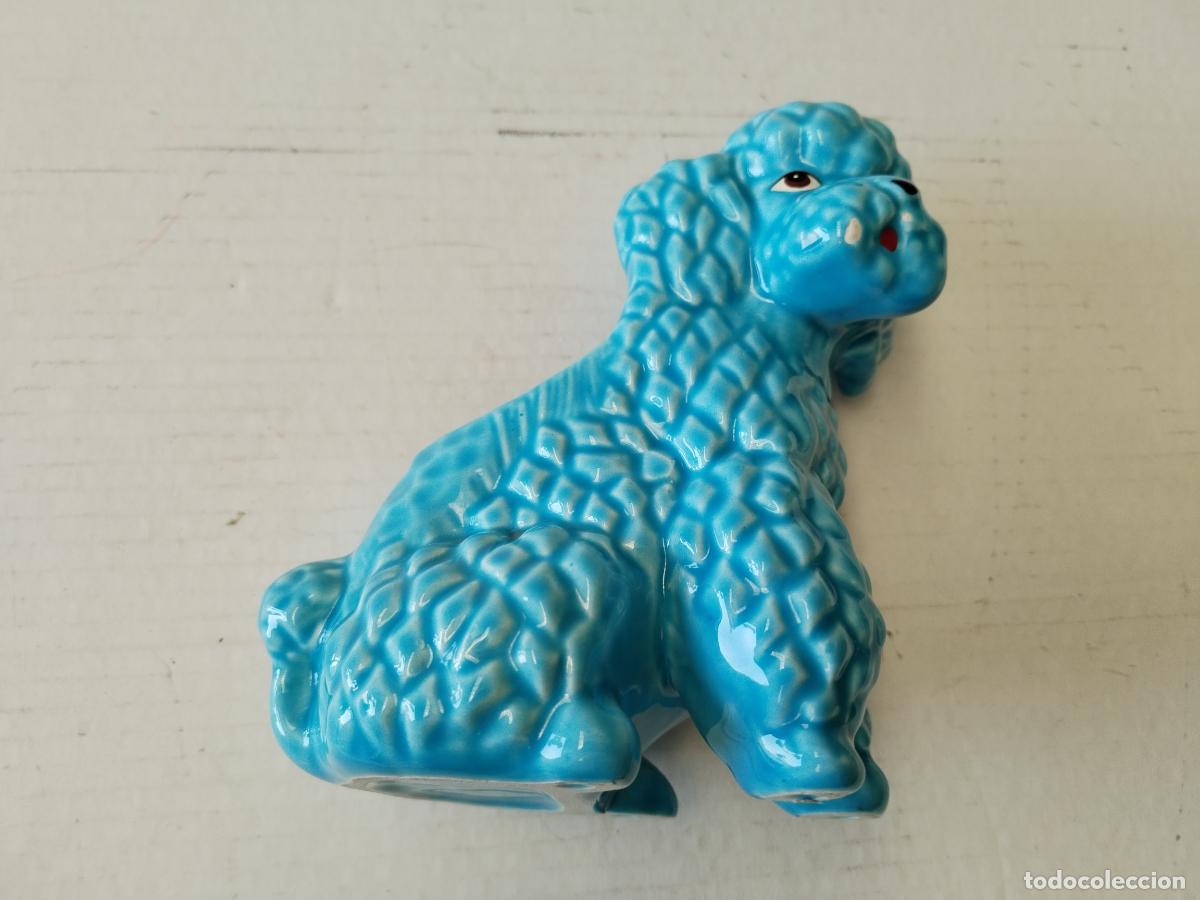 Antig&uuml;edades: macerta perro caniche azul - Foto 9