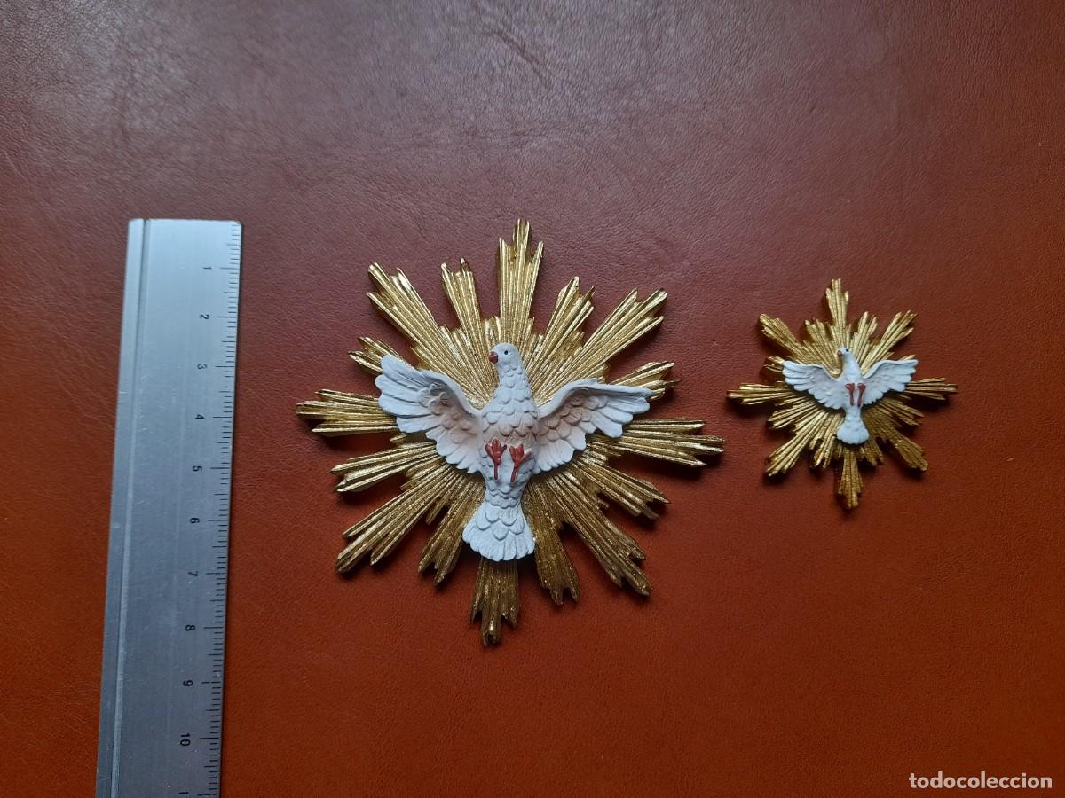 Antig&uuml;edades: Lote 2 Espiritu Santo de Resina - Foto 1