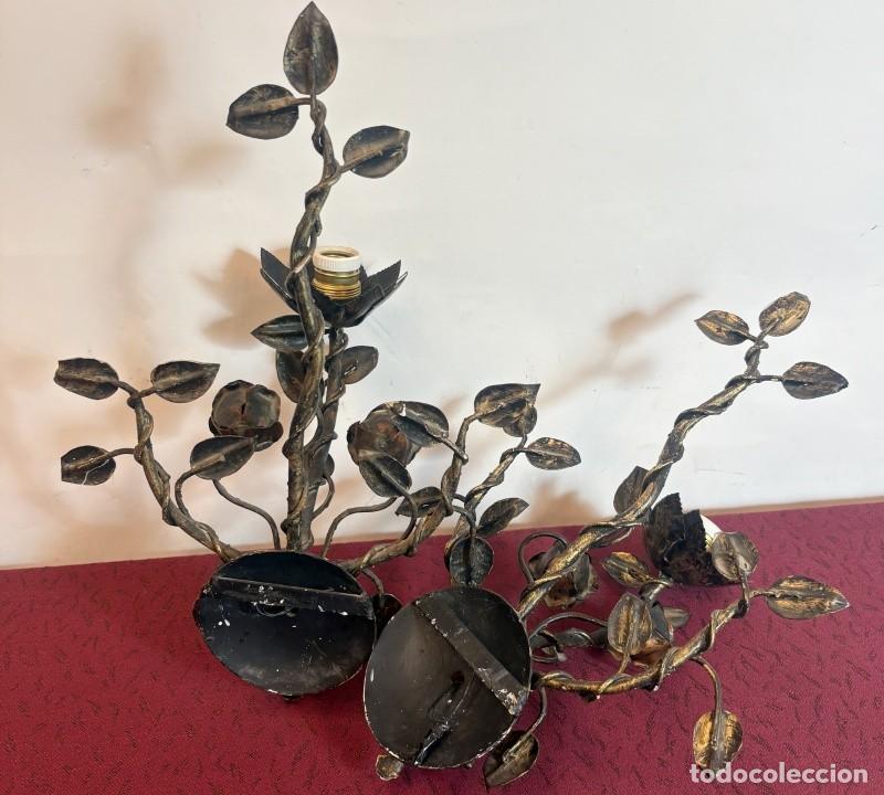 Antig&uuml;edades: Pareja de Apliques Ramos - Foto 12