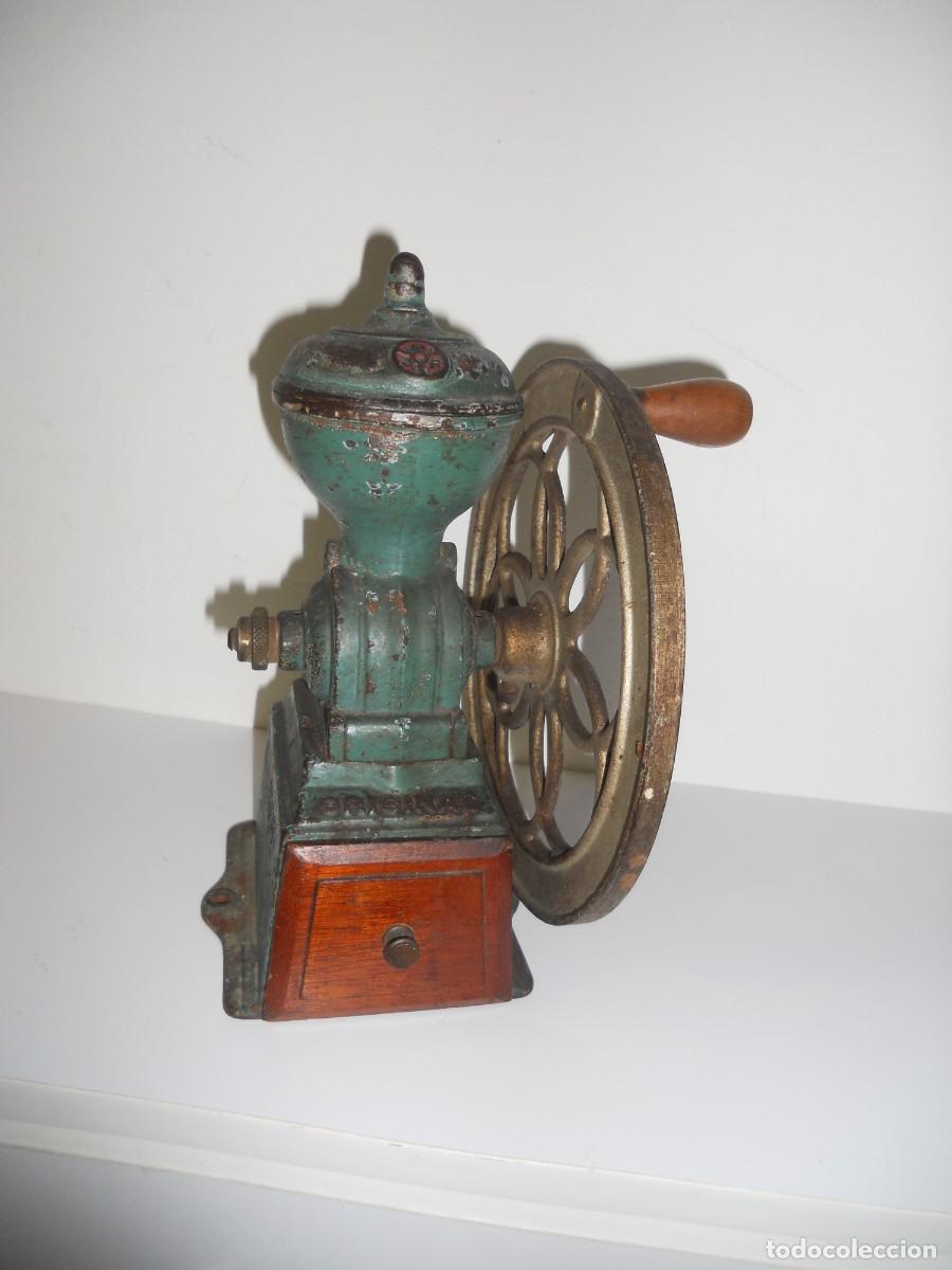 Antiques: ANTIGUO MOLINILLO DE CAFE DE HIERRO (MARCA ORIGINAL )