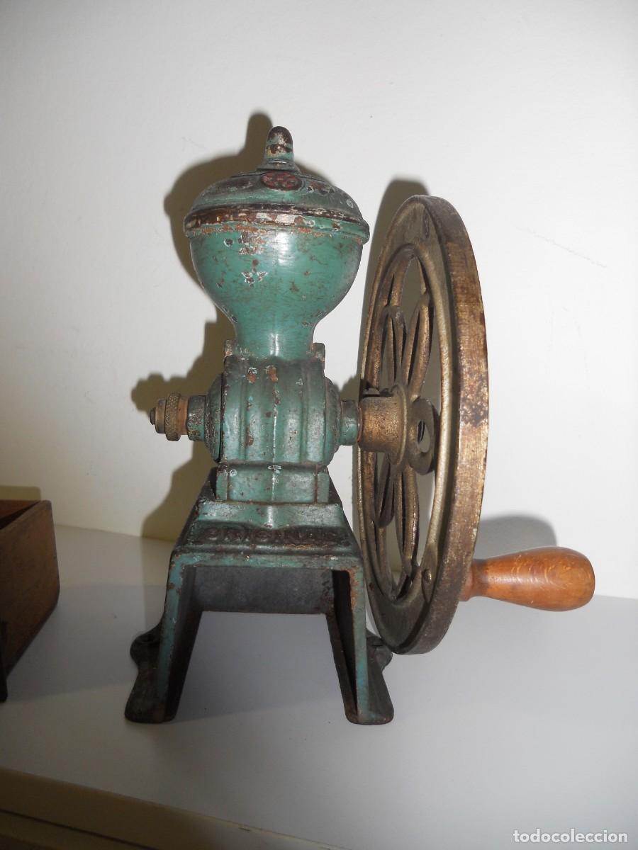 Antig&uuml;edades: ANTIGUO MOLINILLO DE CAFE DE HIERRO (MARCA ORIGINAL ) - Foto 4