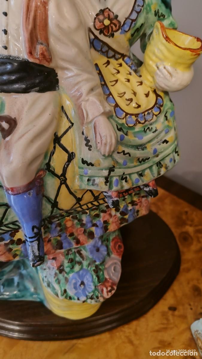 Antig&uuml;edades: BOTIJO VALENCIANO PAREJA A CABALLO - Foto 8
