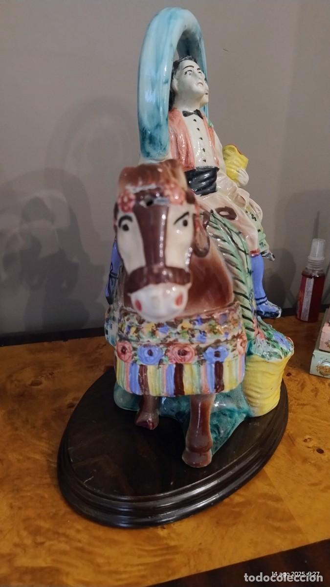 Antig&uuml;edades: BOTIJO VALENCIANO PAREJA A CABALLO - Foto 9