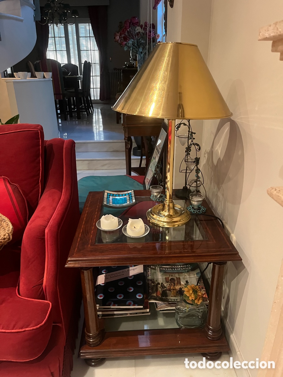 Antig&uuml;edades: Mesa auxiliar de madera - Foto 2