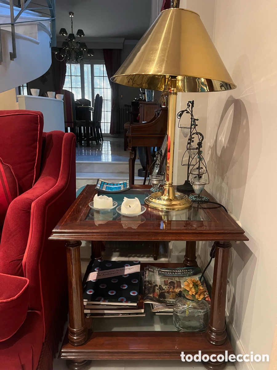 Antig&uuml;edades: Mesa auxiliar de madera - Foto 1
