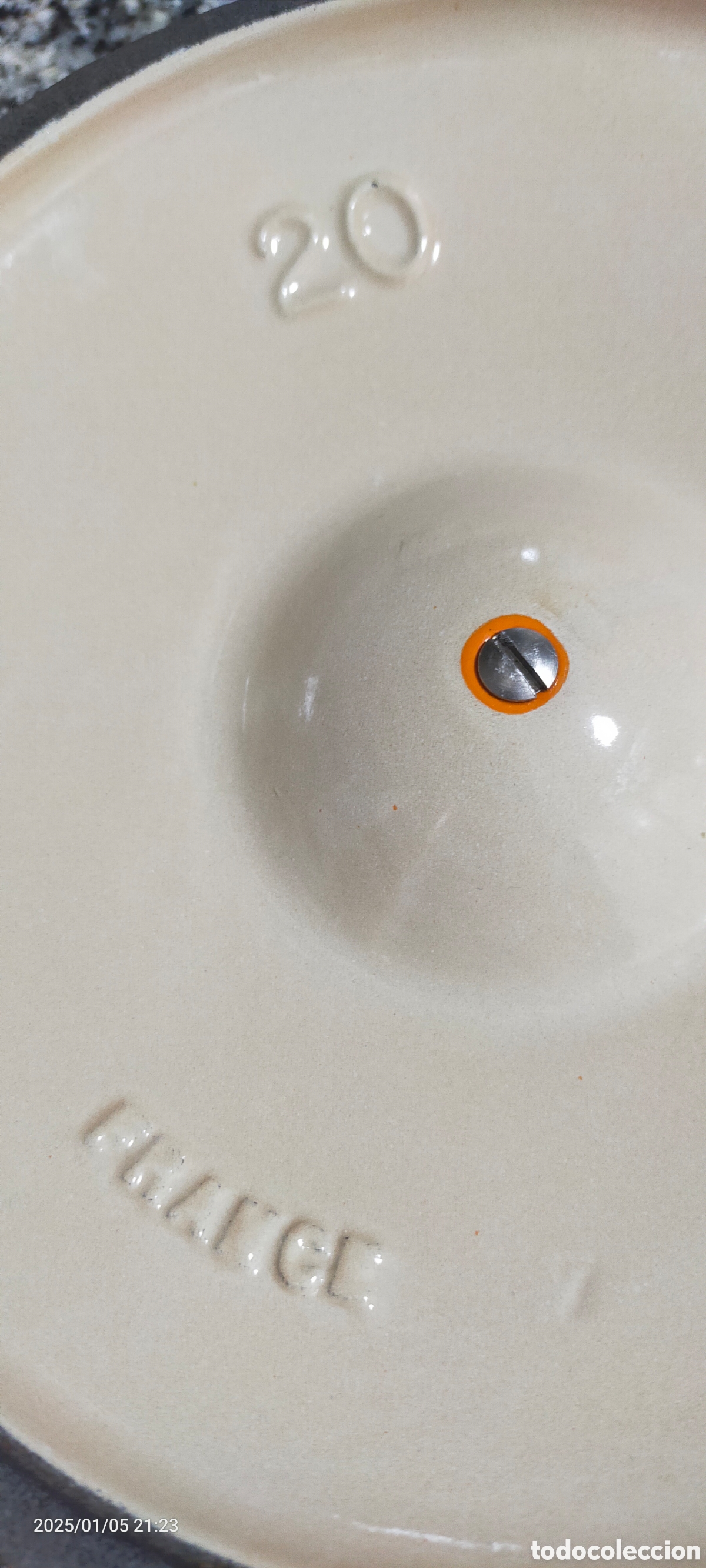 Antig&uuml;edades: Tapa cazo le creuset - Foto 4