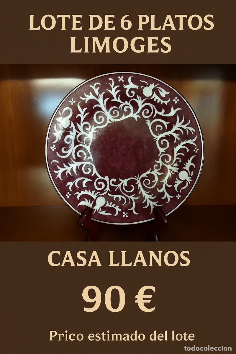Antig&uuml;edades: Platos llanos de Limoges - Foto 1