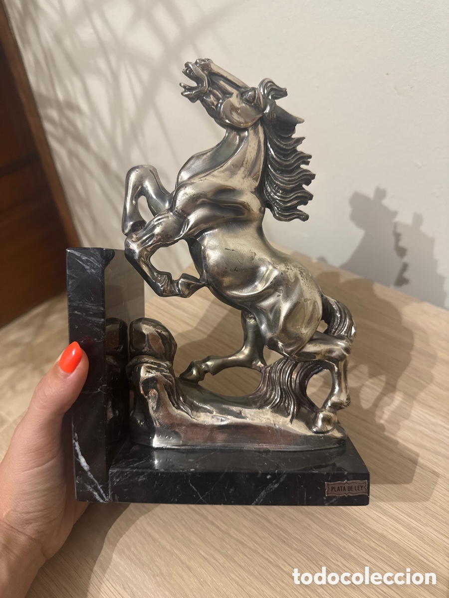 Antig&uuml;edades: Figura de caballo con l&aacute;mina de plata - Foto 4