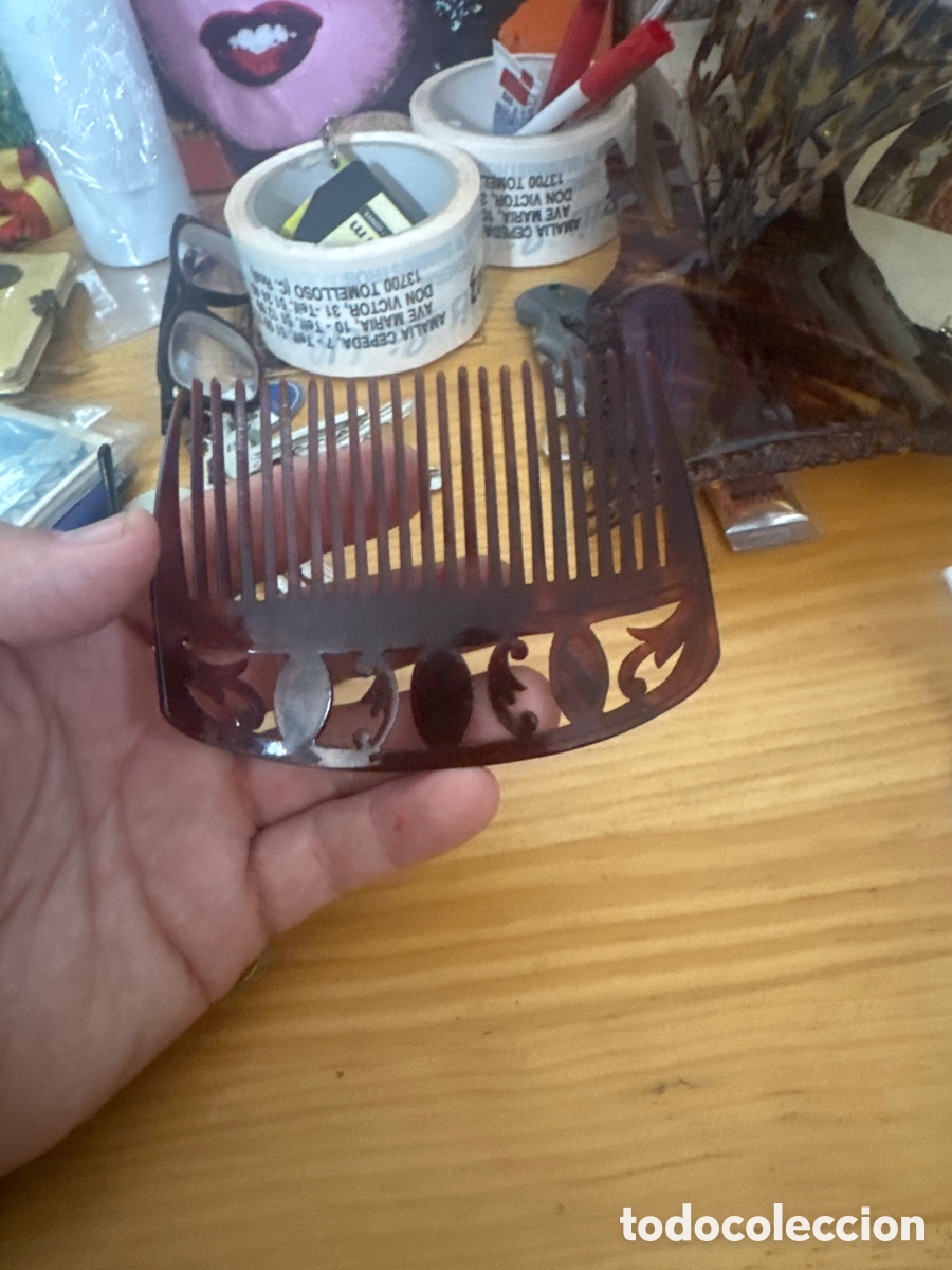 Antig&uuml;edades: PEINETA DE CELULOIDE PARA MO&Ntilde;O - Foto 2