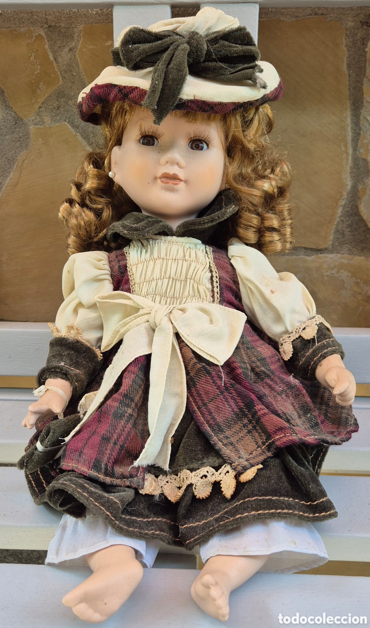 Antig&uuml;edades: Mu&ntilde;eca de porcelana antigua - Foto 1