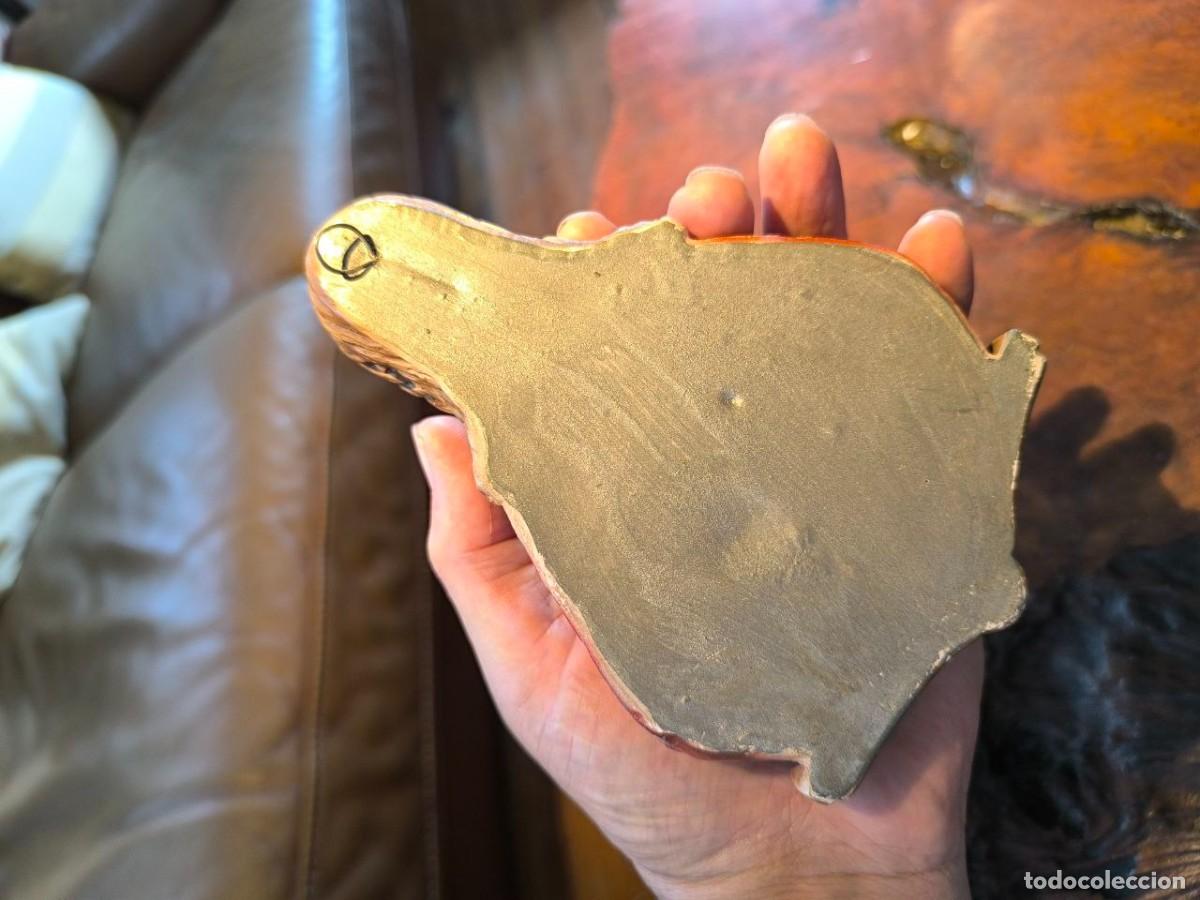 Antig&uuml;edades: CORAZON DE JESUS EN ESTUCO POLICROMADO 15 CM - Foto 5