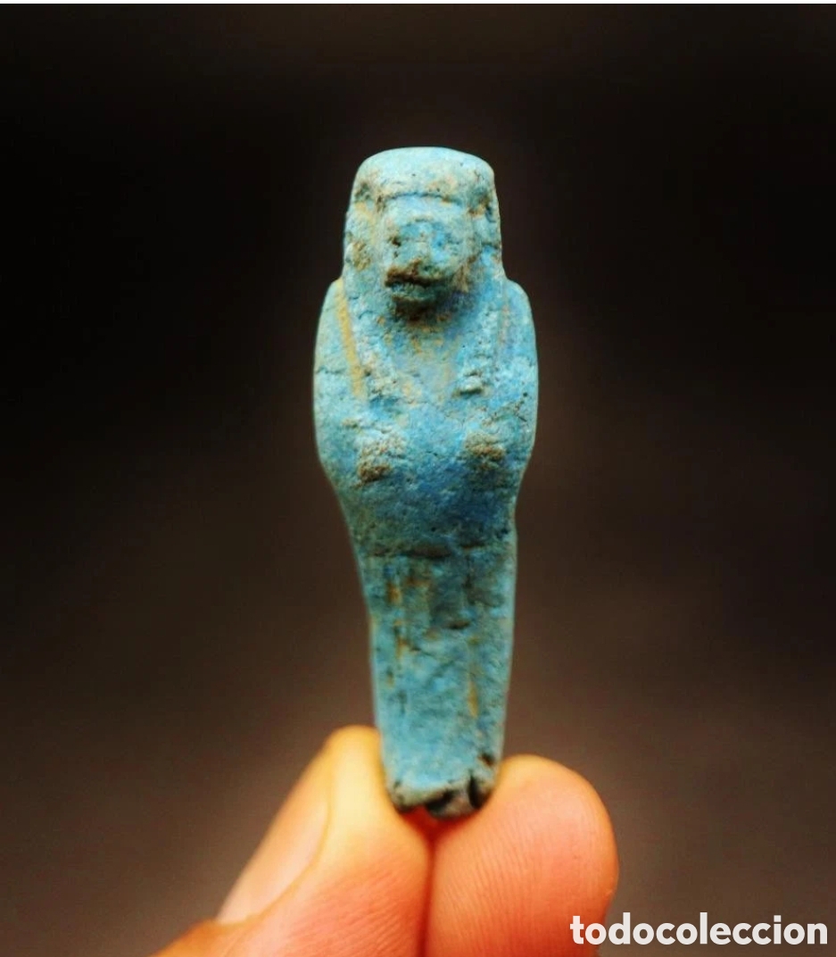 Antiques: Antiguo ushabti egipcio fayenza. &Eacute;poca Ptolemaica